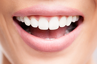 Photo of a beautiful smile after teeth whitening treatment at Palo Alto Oral Health in Palo Alto, CA
